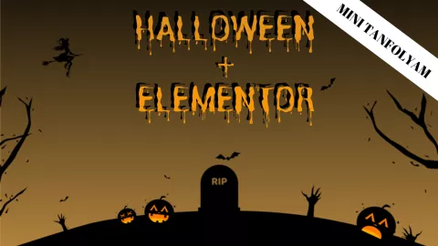 Halloween témájú weboldalak Elementor szerkesztővel